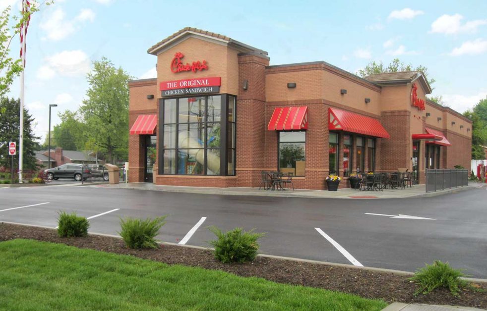 Front of the Chick-fil-A in Lancaster