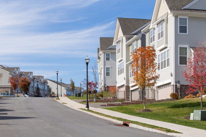 Row of townhomes