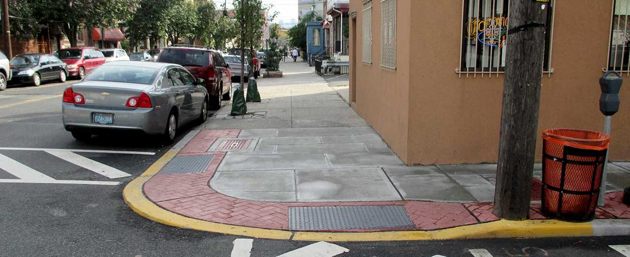 sidewalk improvements on New York Avenue