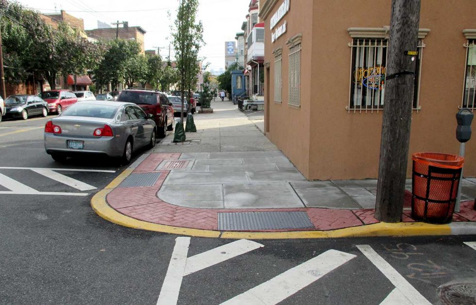 sidewalk improvements on New York Avenue