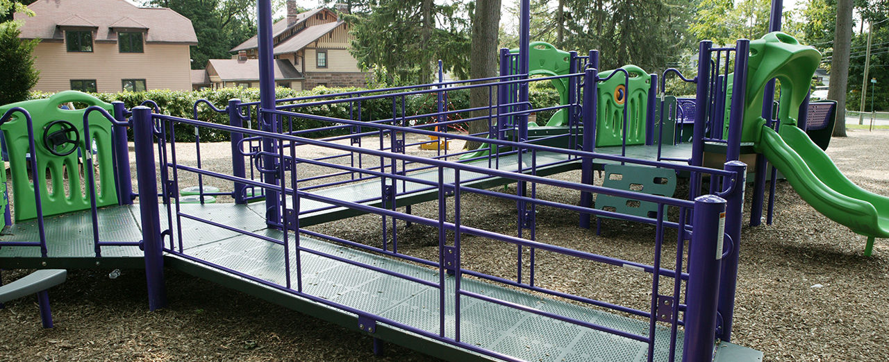 handicap accessible ramp at Froggy Park