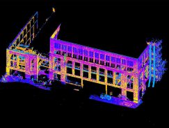 Lidar scan of exterior of University of Connecticut