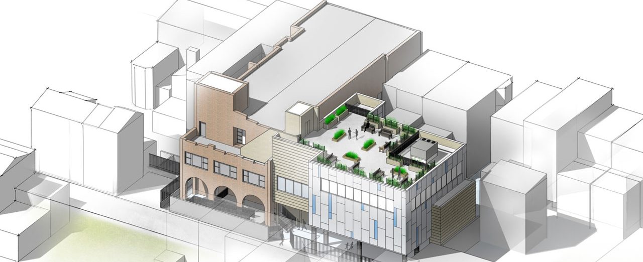 LaSalle Academy Building Addition rendering