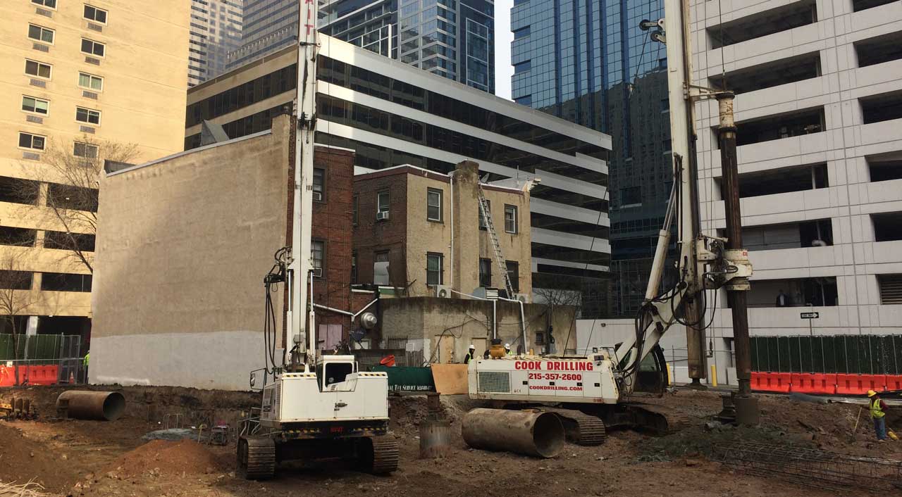 Philadelphia POD Hotel construction site