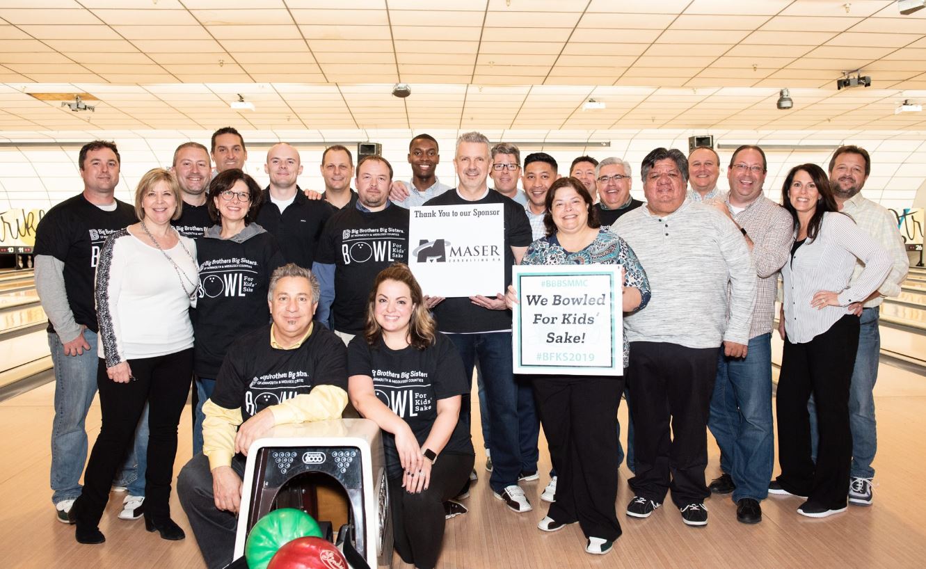 Colliers Engineering & Design bowling team for BBBSMMC