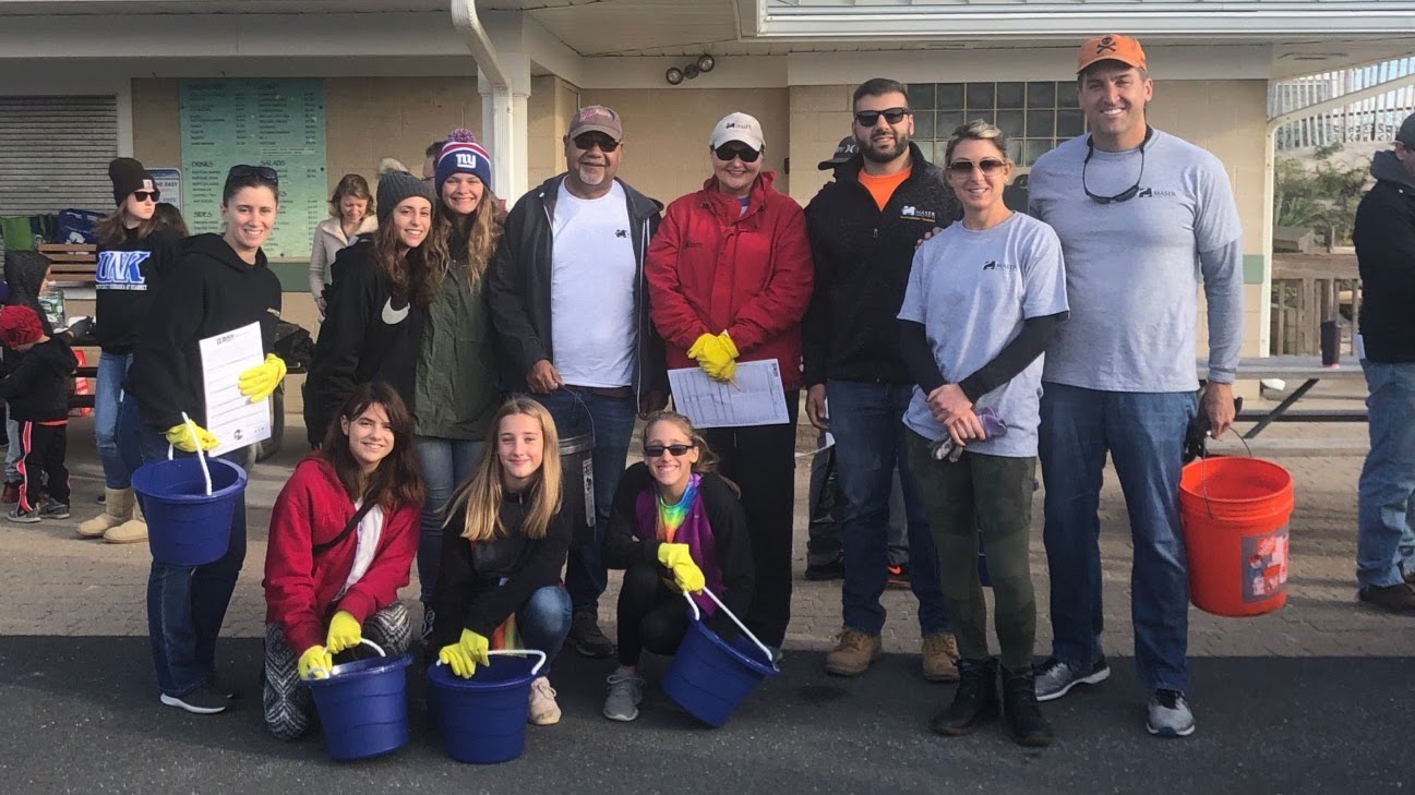 Colliers Engineering & Design group participating in the Clean Ocean Action beach sweep