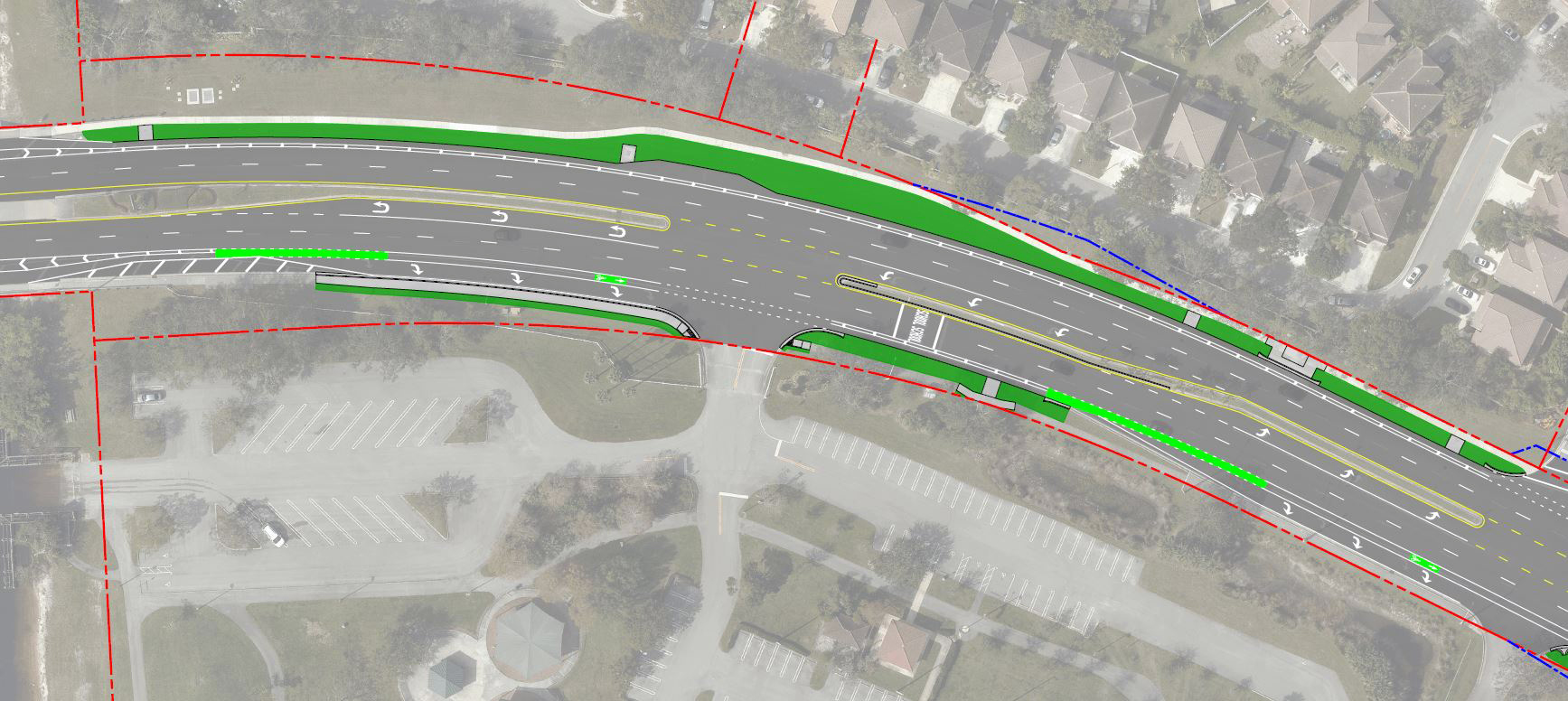 aerial plans for roadway improvement