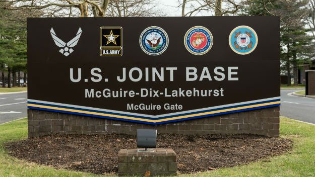 Joint Base entrance sign