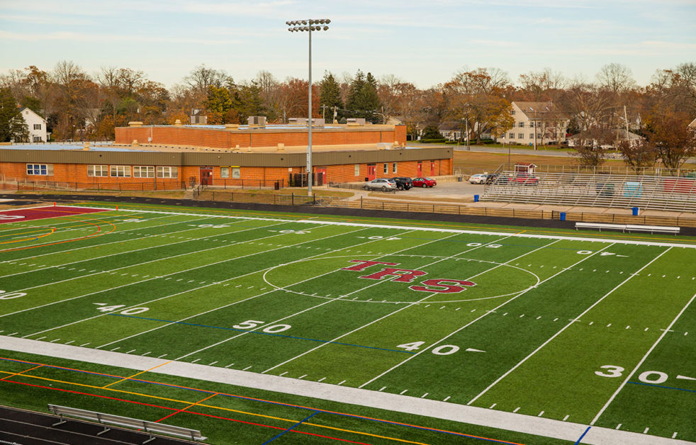 synthetic turf field