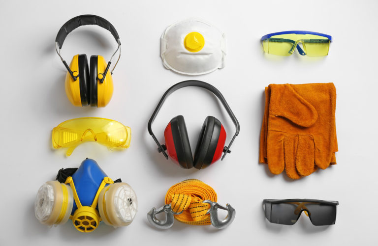 Various pieces of safety equipment