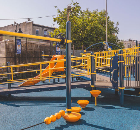 School playground at Jefferson School in Union City