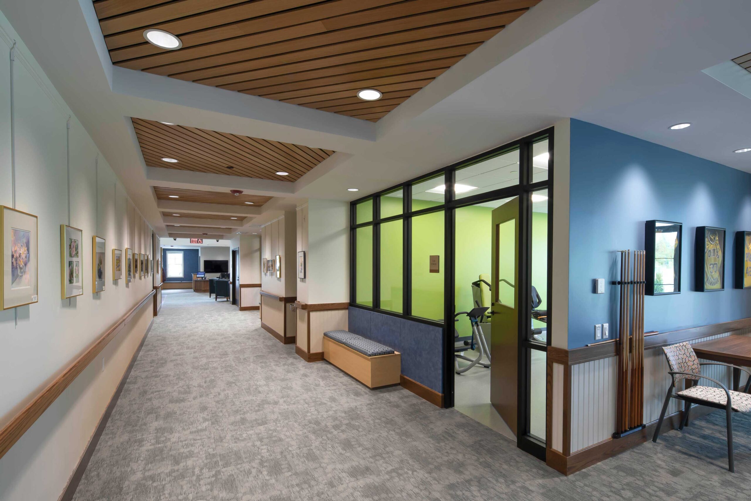 Hadley Senior Center featuring an exercise room for working out.