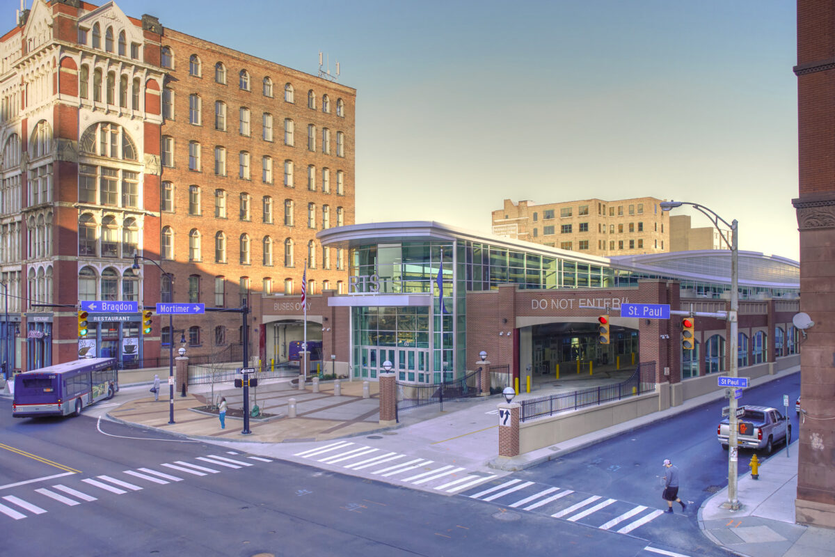 Transit Center and Bus Terminal in the City of Rochester, New York