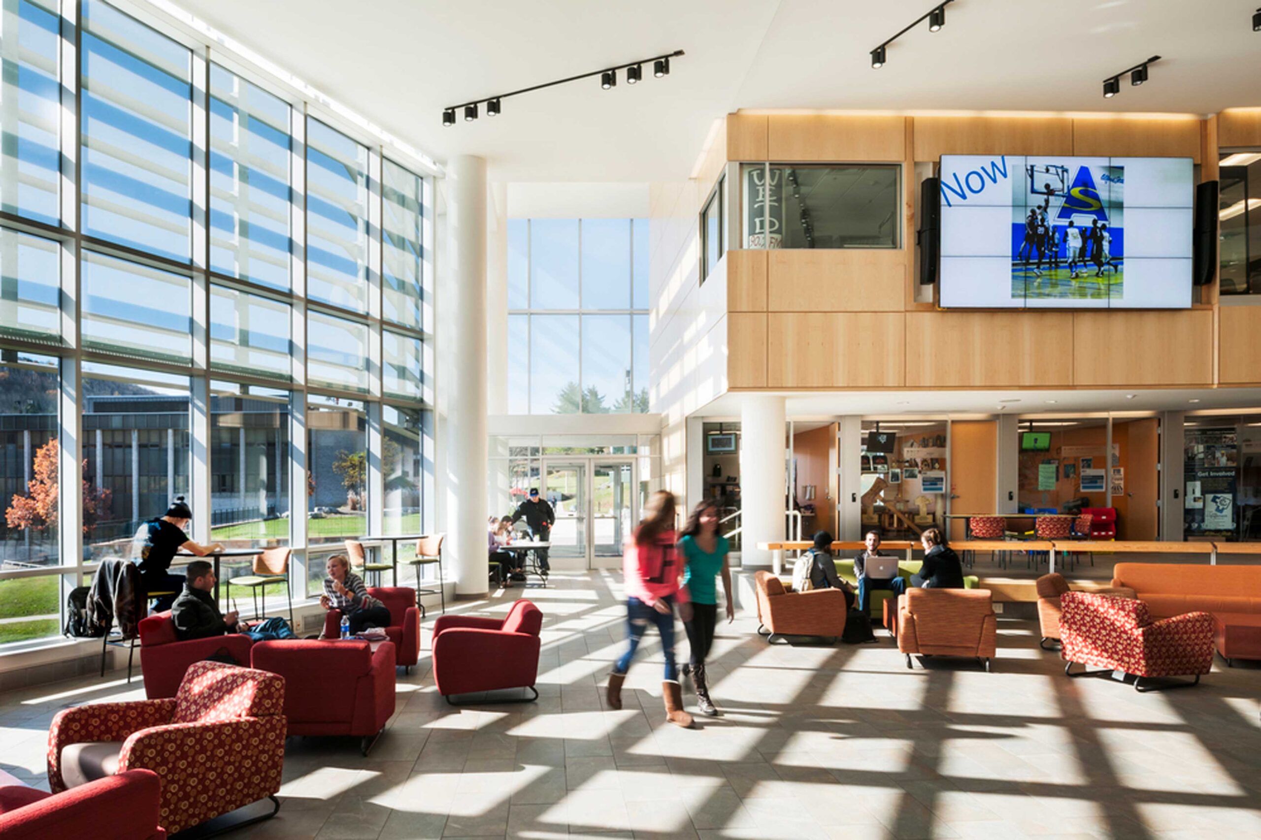 Student hub for clubs, recreation, and leadership programs.