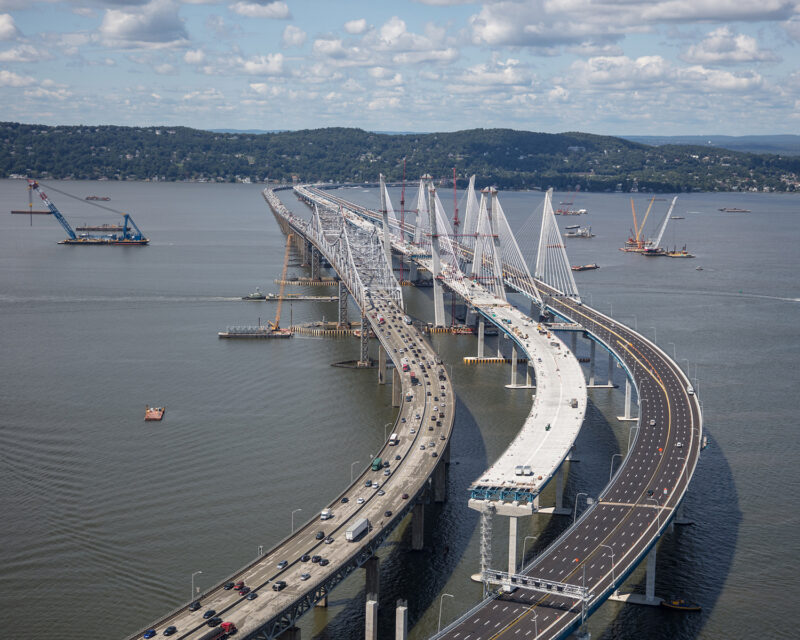 New Governor Mario Cuomo Bridge under construction