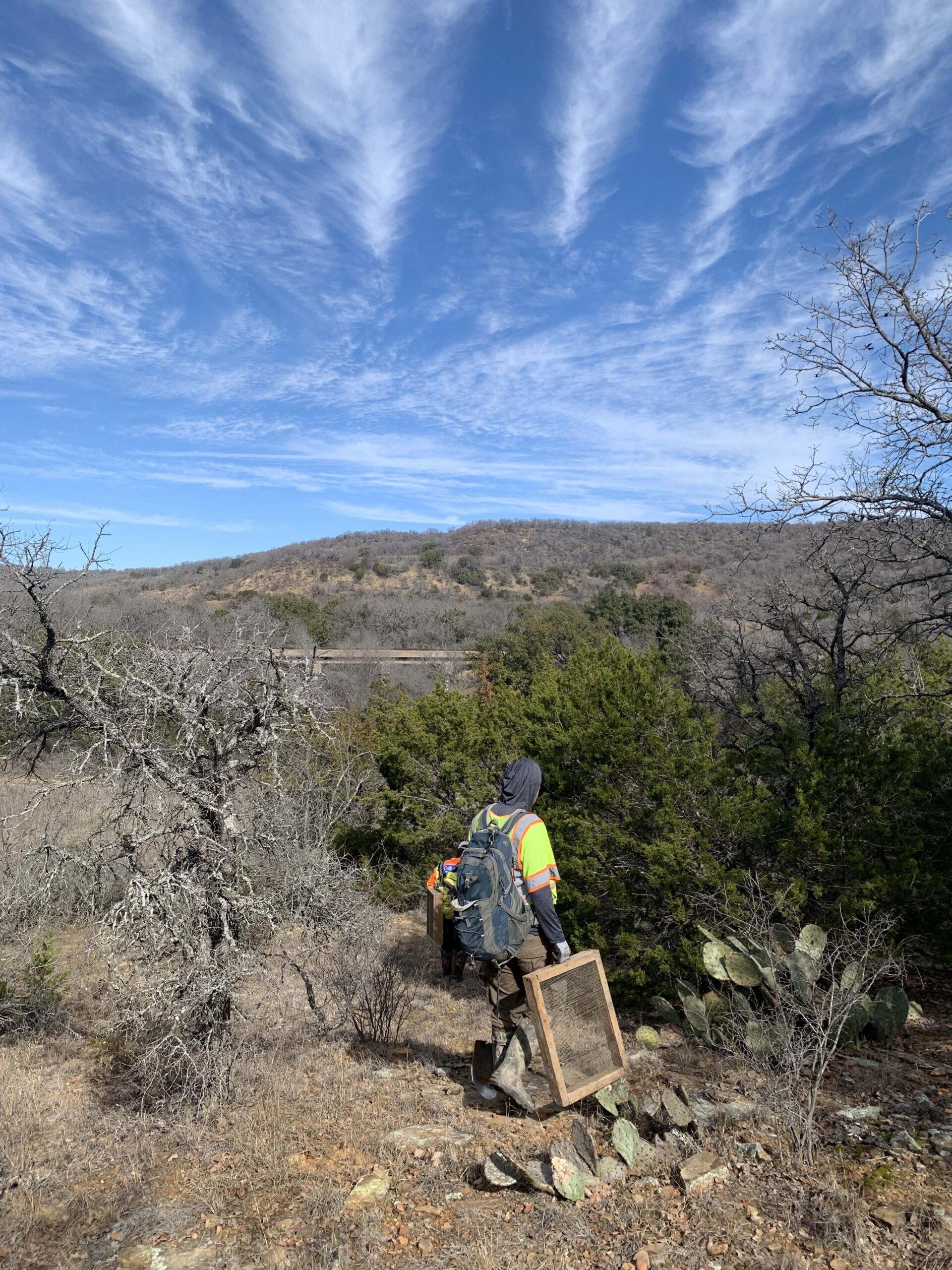 Individual treks through wilderness