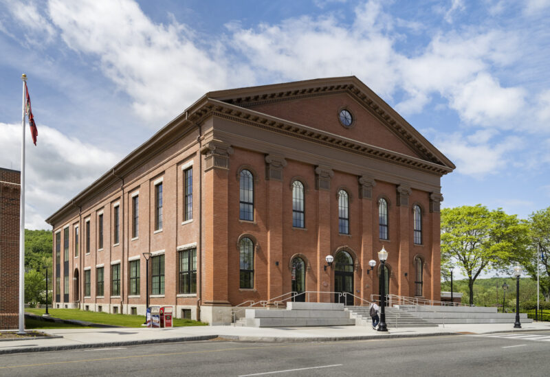 Exterior of the historic Fitchburg City Hall