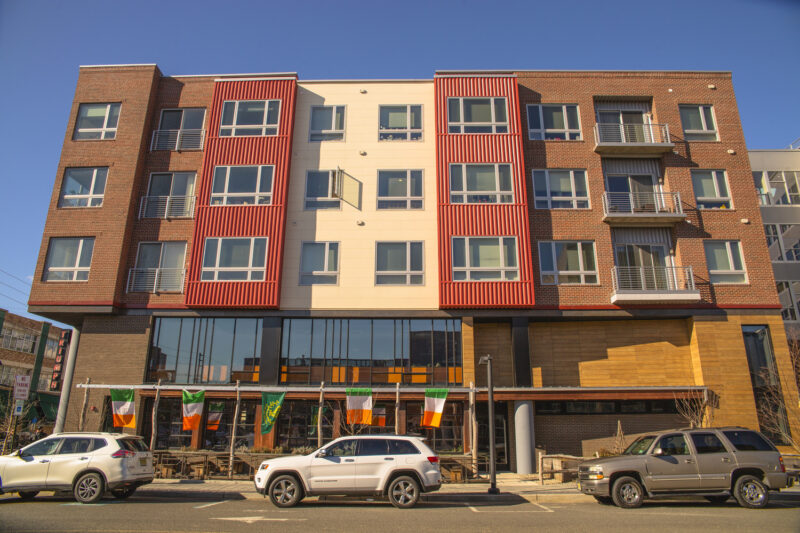 Exterior of mixed-use development