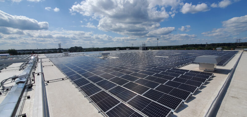 Rooftop solar panels