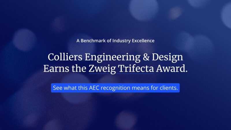 Colliers Engineering & Design Earns the Zweig Trifecta Award: An Elite Benchmark of AEC Industry Excellence
